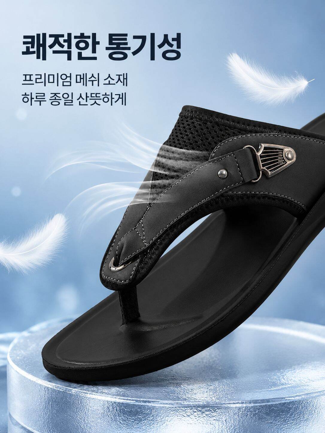 빅사이즈 남성용 통기성 샌들