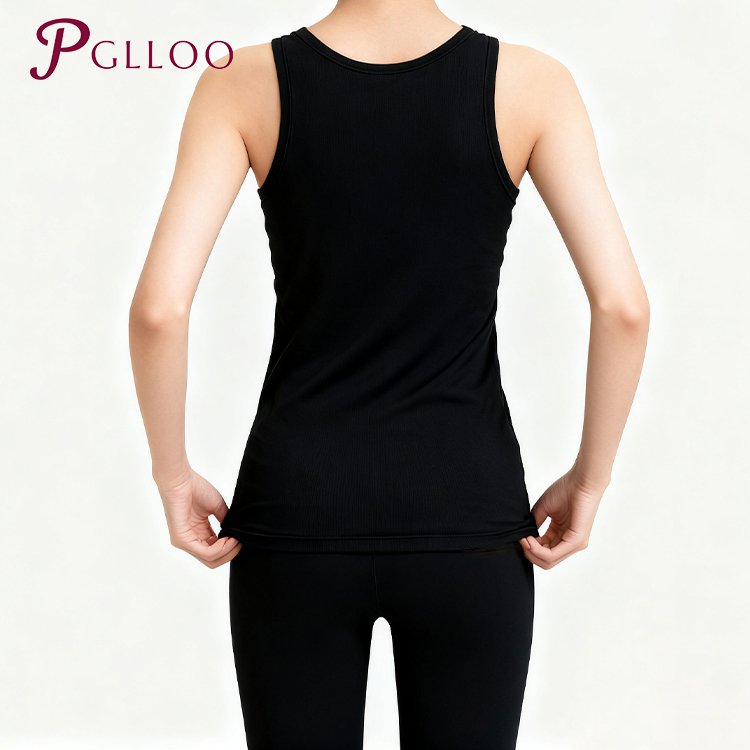 검은색 스포츠 조끼 전면 이미지