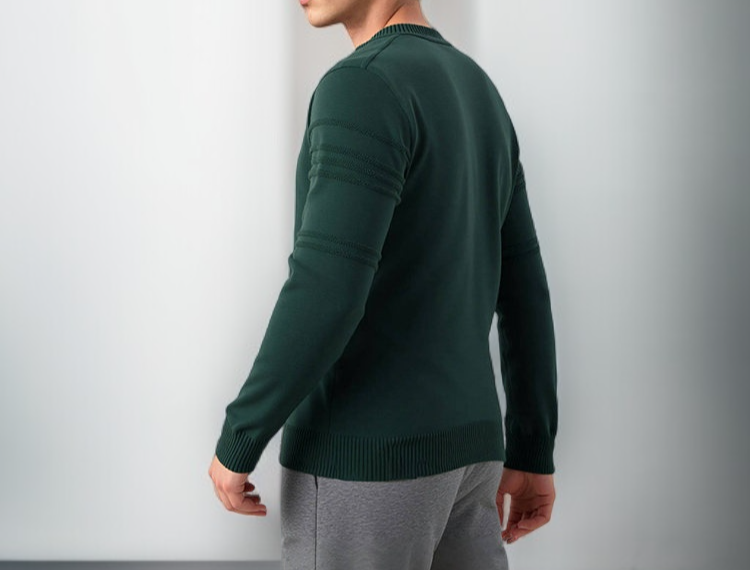 트렌디 남성 니트 재킷 스타일링 예시