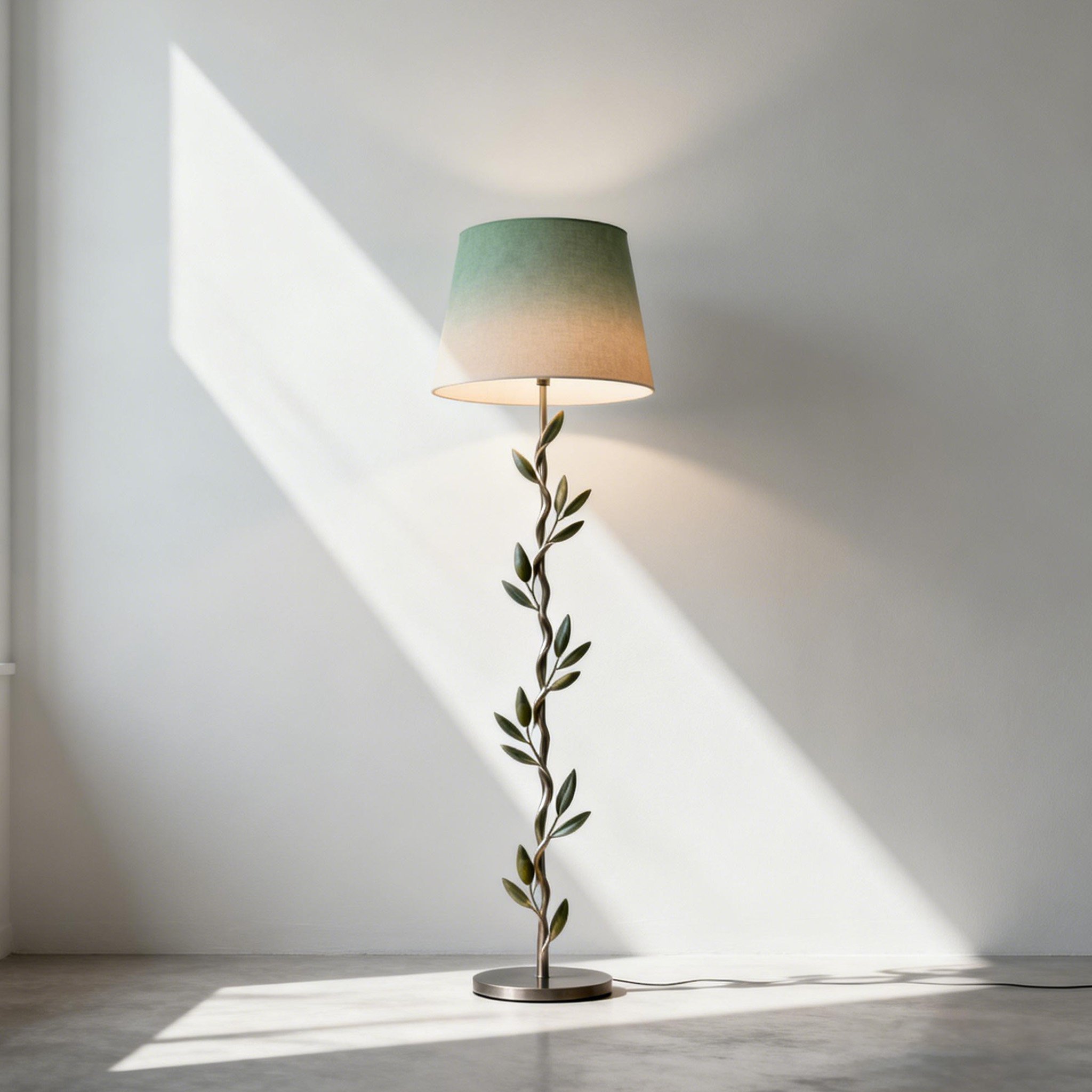 Μοντέρνα απλή φωτιστικό δαπέδου σε μινιμαλιστικό σαλόνι