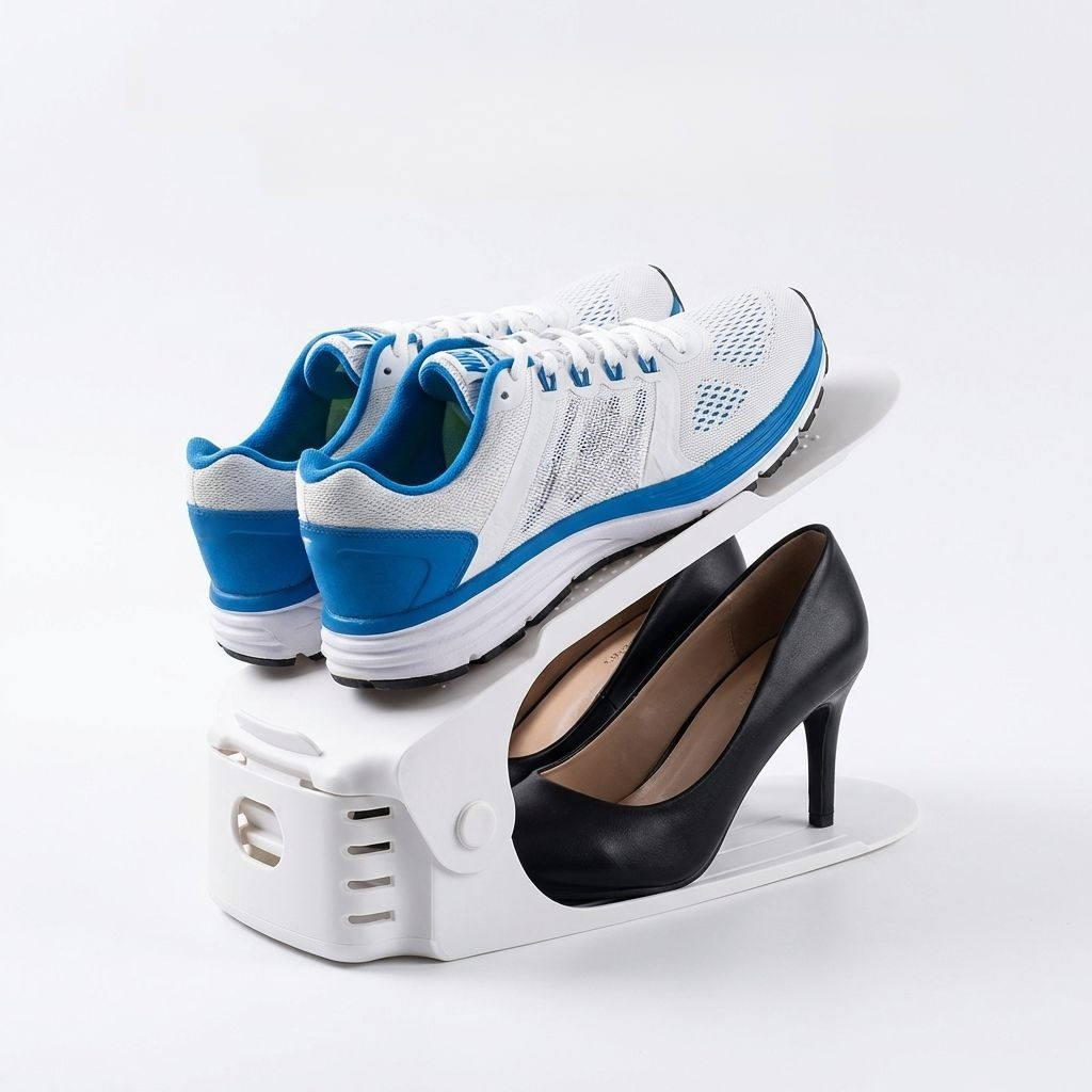 Neuer verstellbarer Schuhschrank und Schuhregal