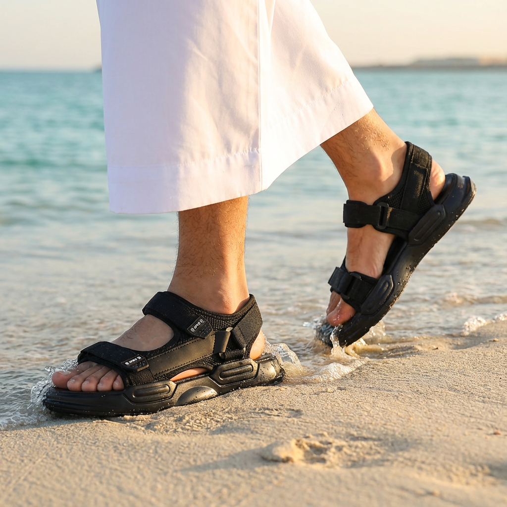 صندل رجالي كاجوال بنعل ناعم سميك