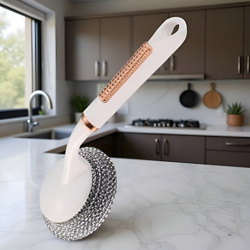 多機能キッチン掃除用長柄ポットブラシ