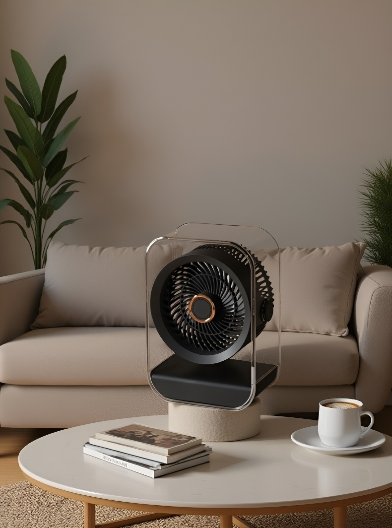 Quiet operation portable desktop fan