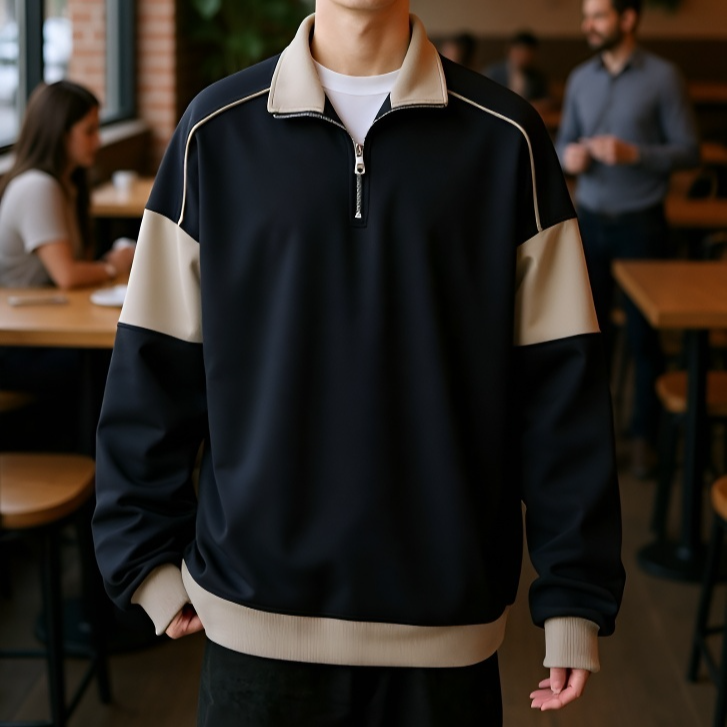 Sweatshirt aus weichem Material mit Zipper