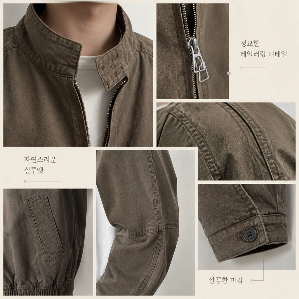 아메리칸 레트로 코튼 워크 자켓