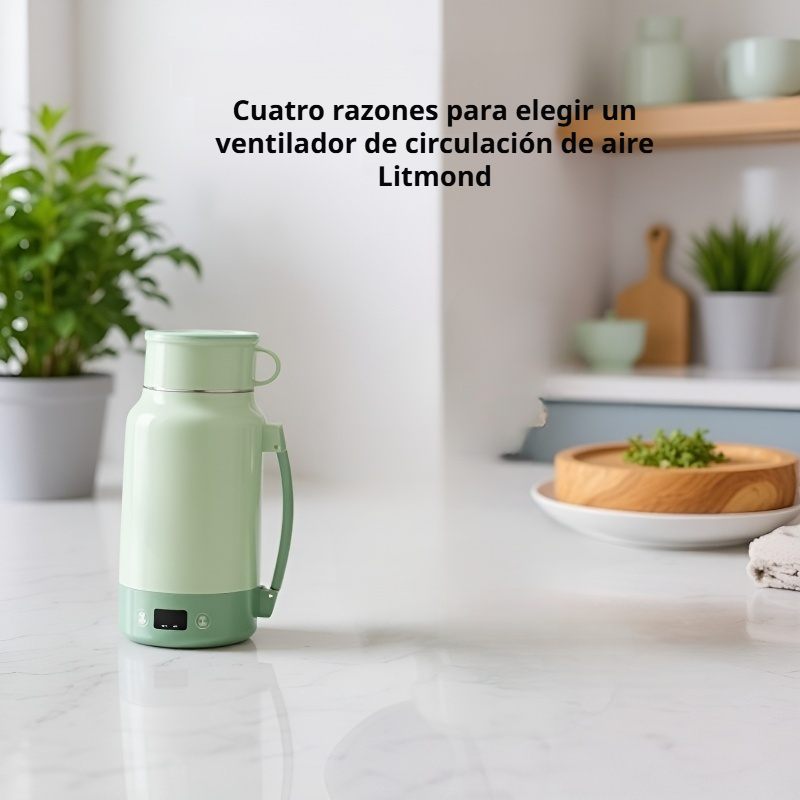 Botella hervidora portátil con aislamiento para el hogar