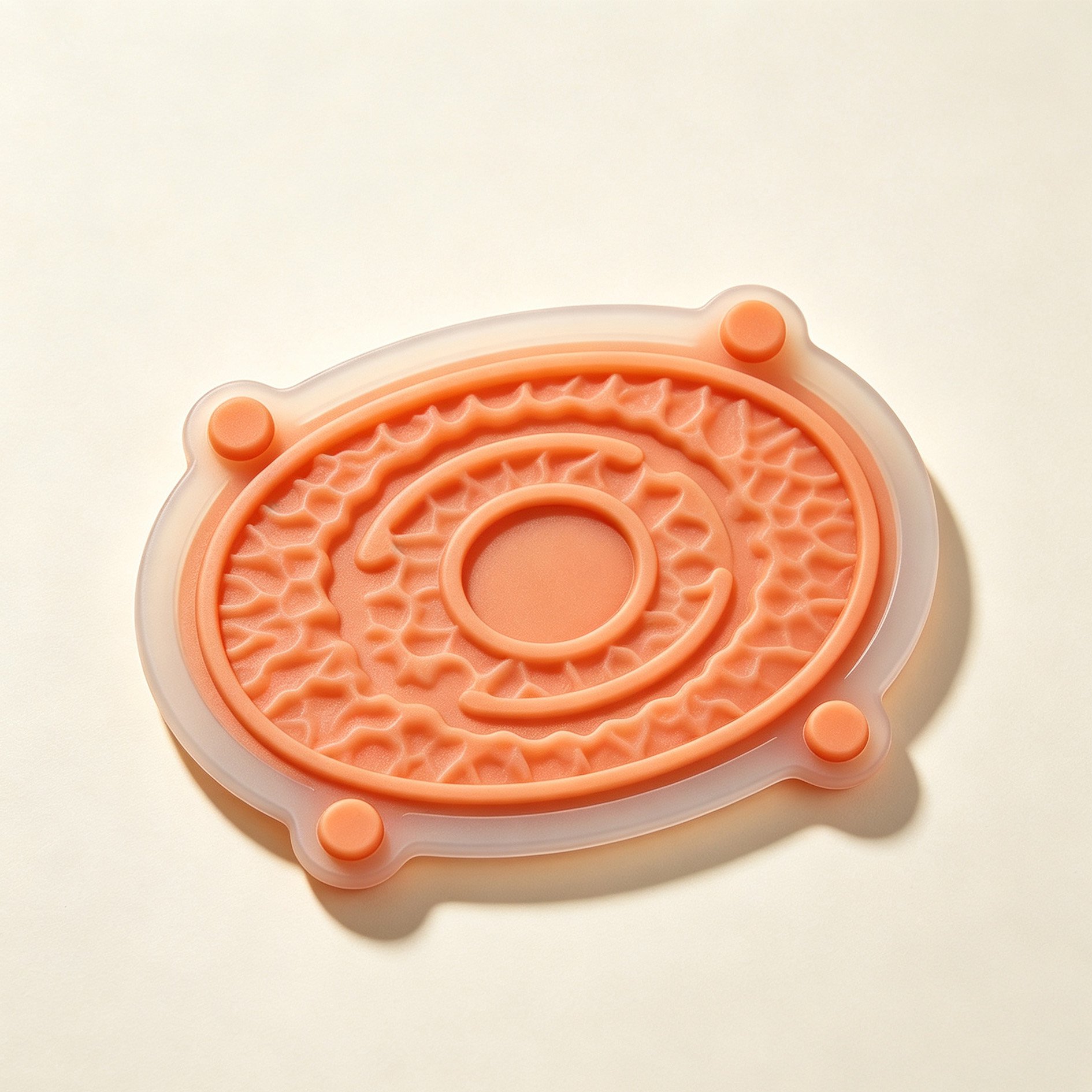 Swirled silicone heat insulation pad