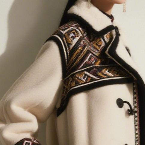 여성 겨울 울 코트