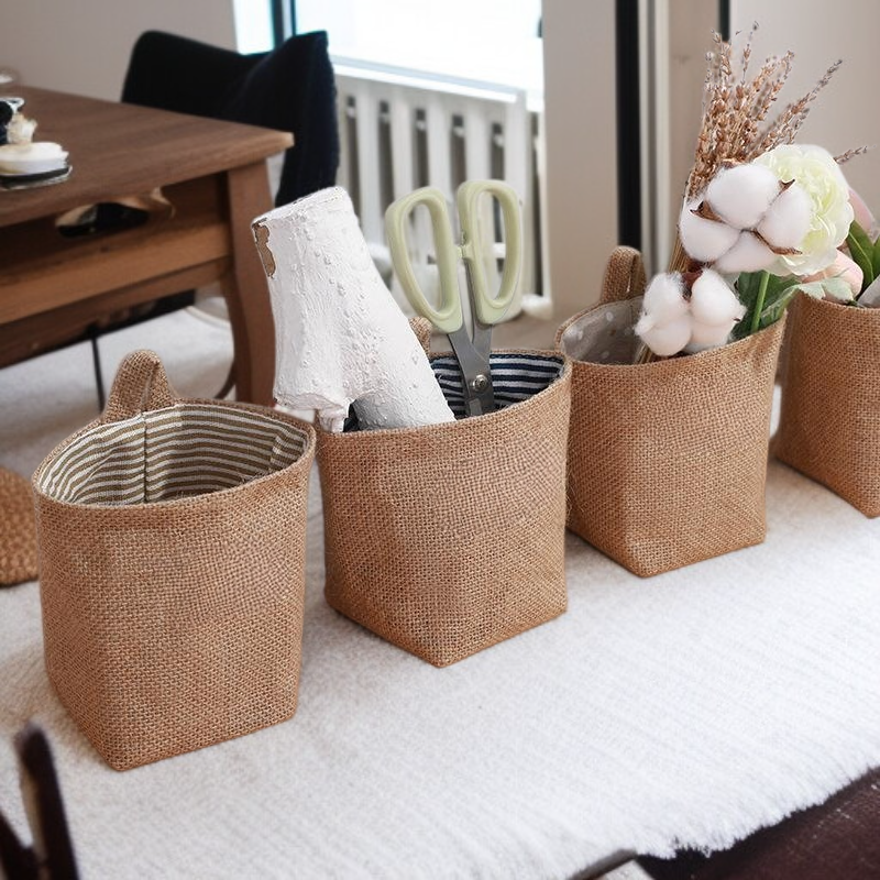 حقيبة تخزين معلقة للسرير العلوي، مصنوعة من الكتان، لحفظ الهاتف بجانب السرير