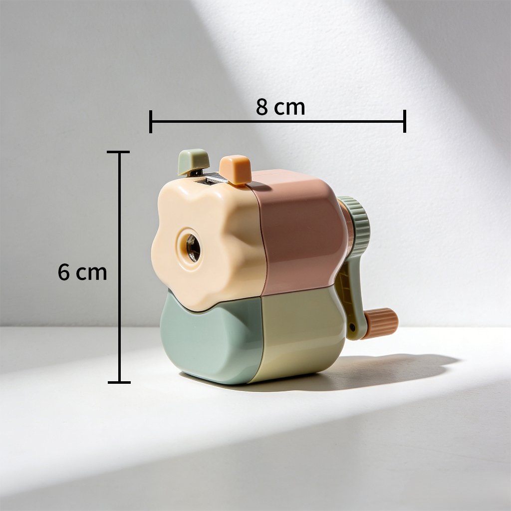 Portable pencil sharpener set for students