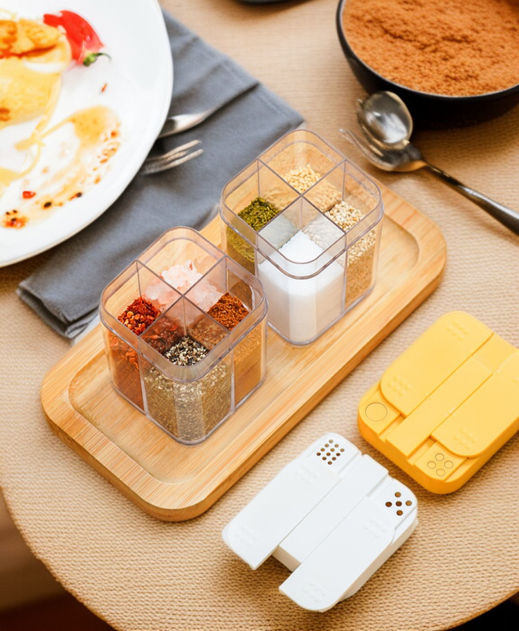 家庭用調味料ボトルの収納例