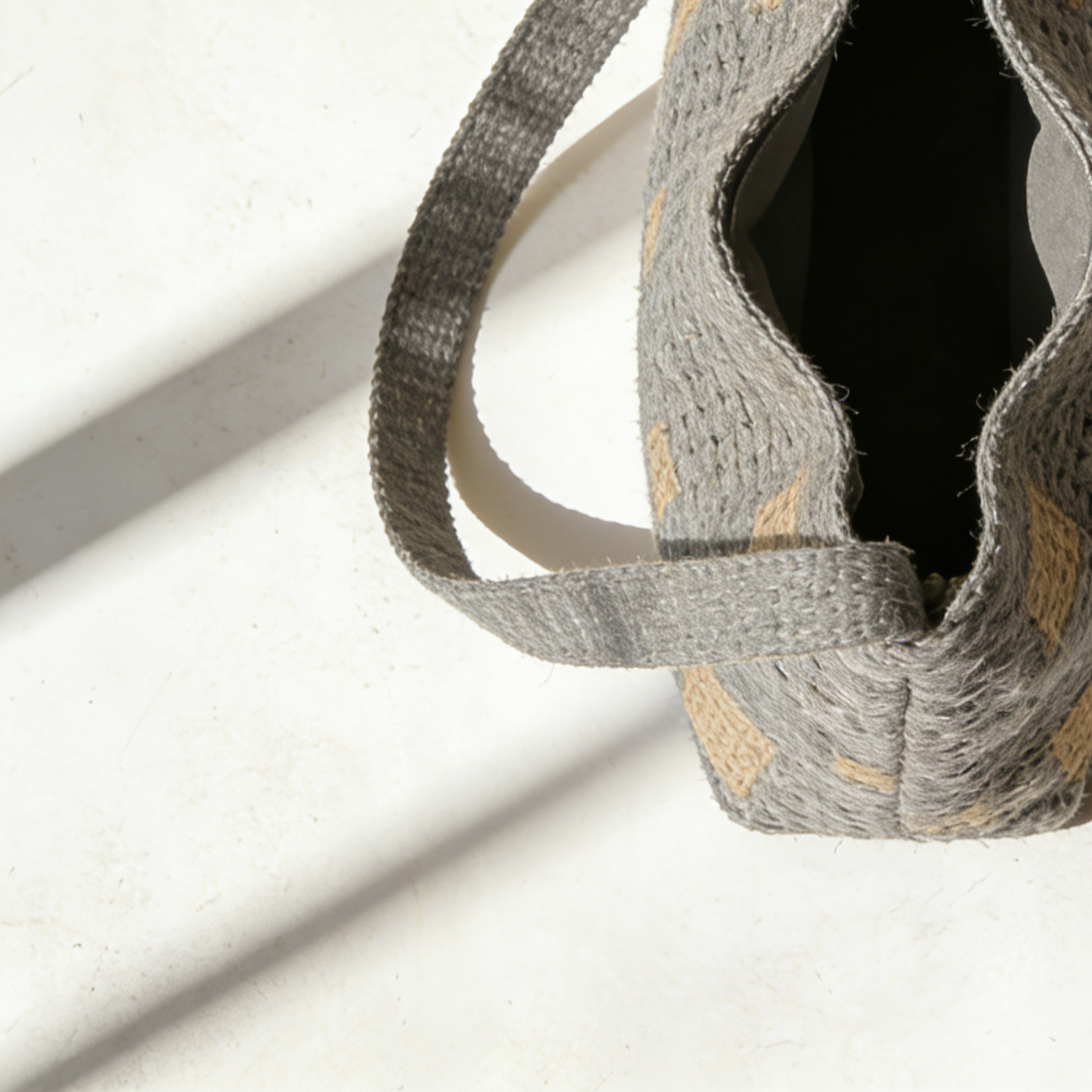 Set de 2 bolsos cruzados de yute trenzado