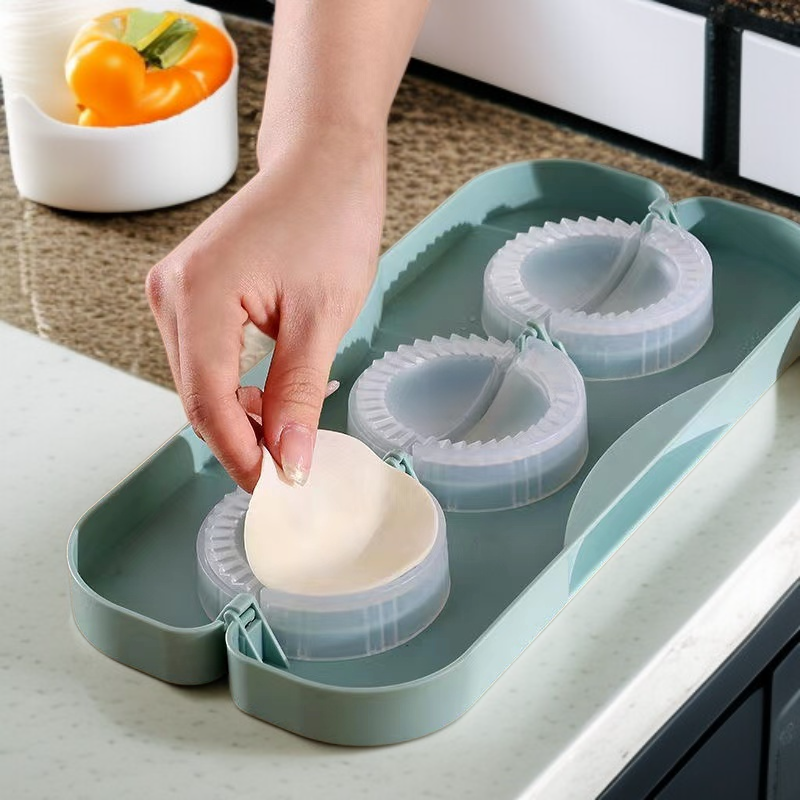 가정용 만두 빚기 신기한 식품급 소재 게으름뱅이 필수 만두 몰드 8개입