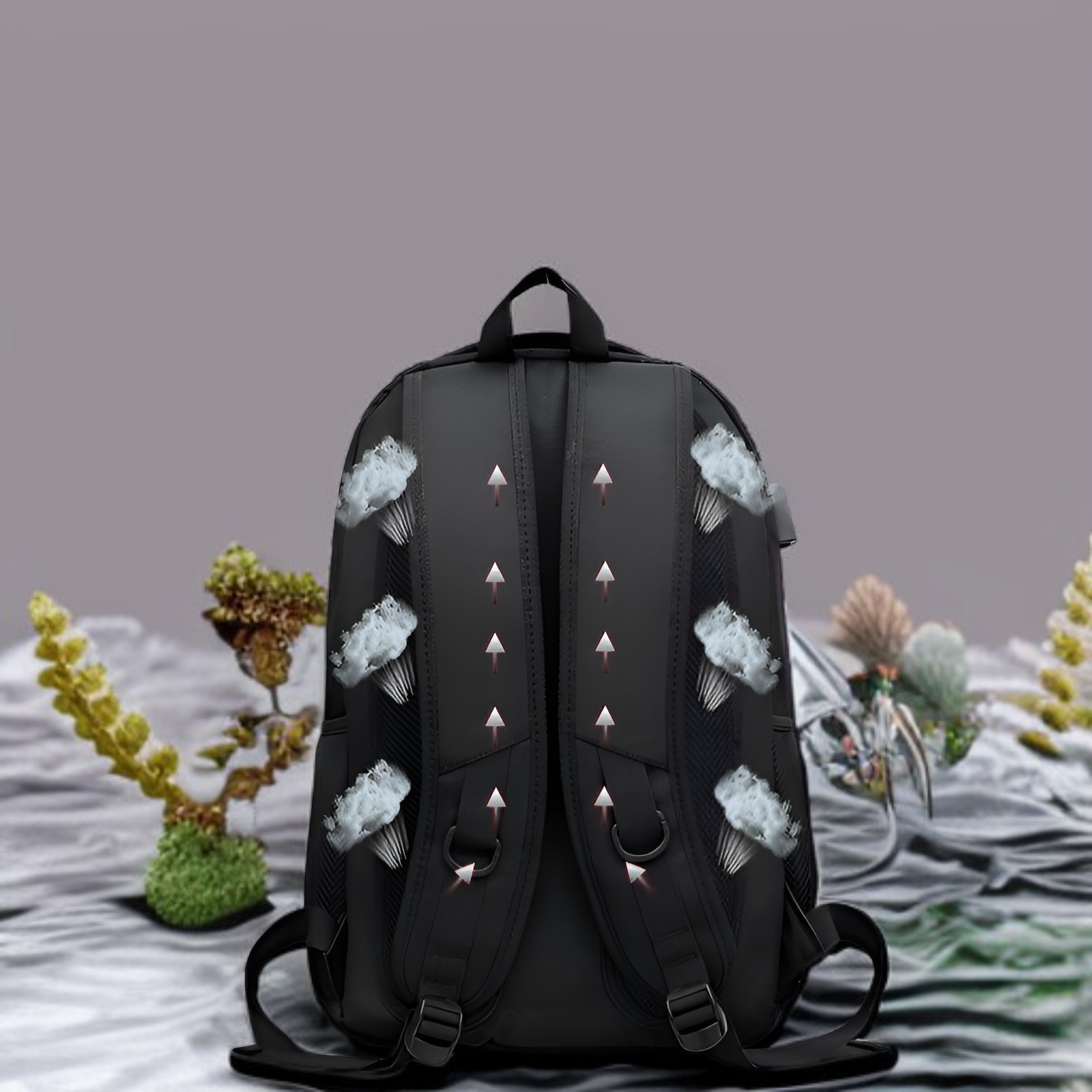 حقيبة ظهر جديدة للرجال، حقيبة كتف محمولة خارجية، حقيبة ظهر كبيرة الحجم للكمبيوتر المحمول للأعمال