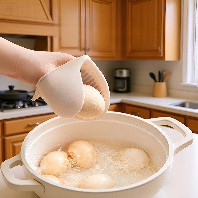 두꺼운 실리콘 소재의 단열 및 화상 방지 장갑