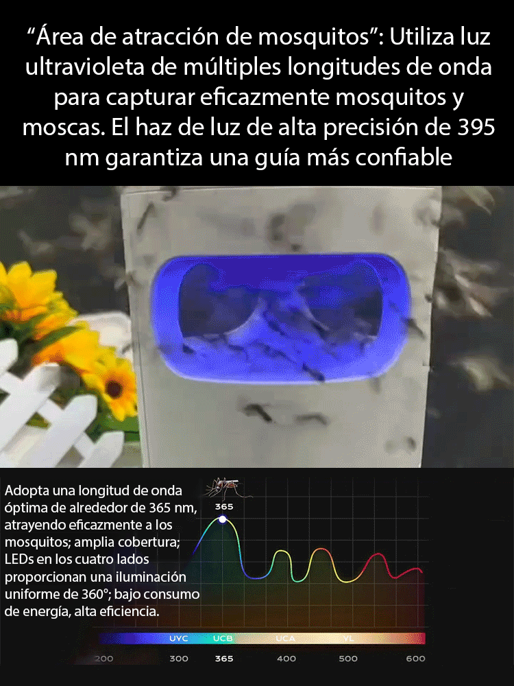 Lámpara antimosquitos para ahuyentar mosquitos