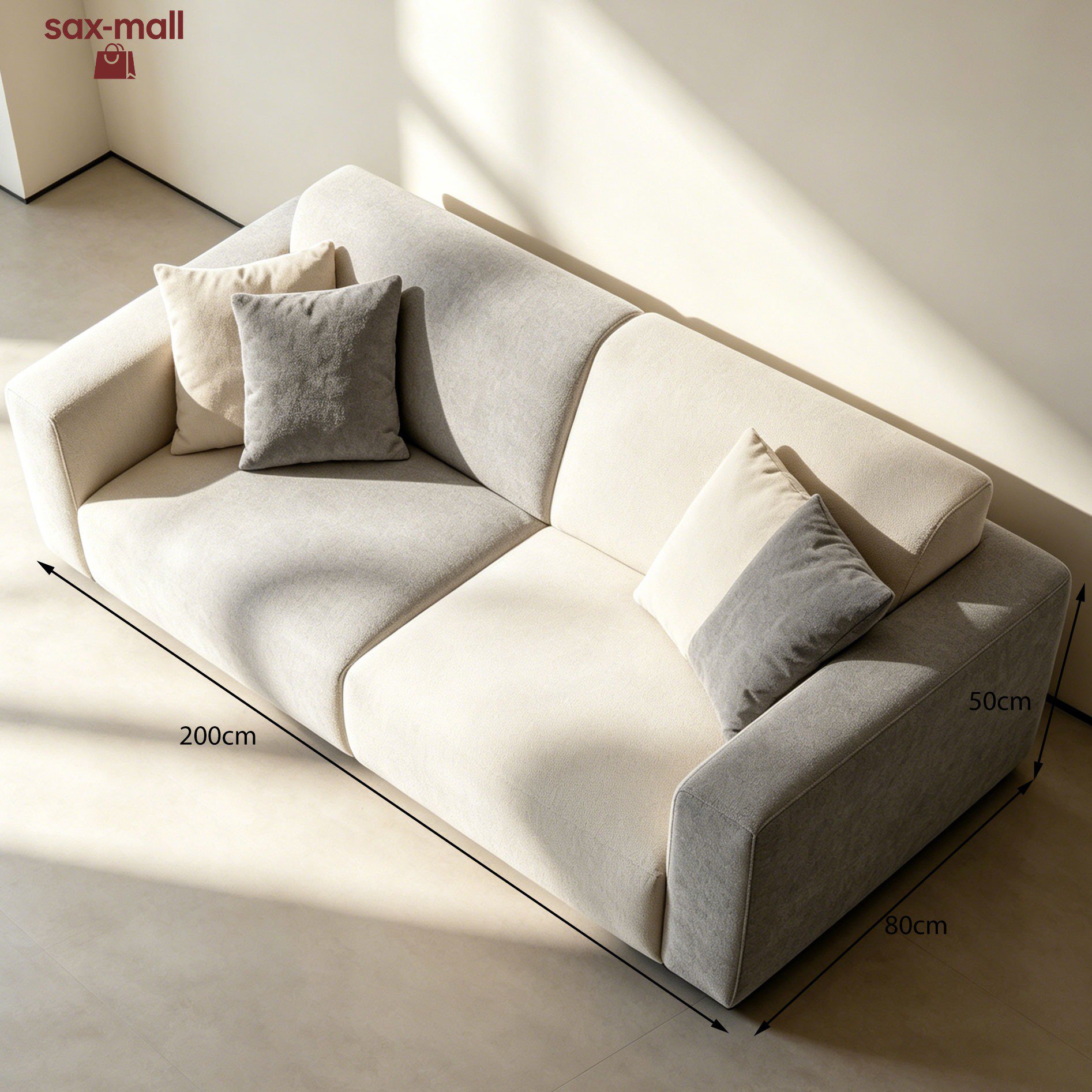 Stylish loveseat with durable upholstery