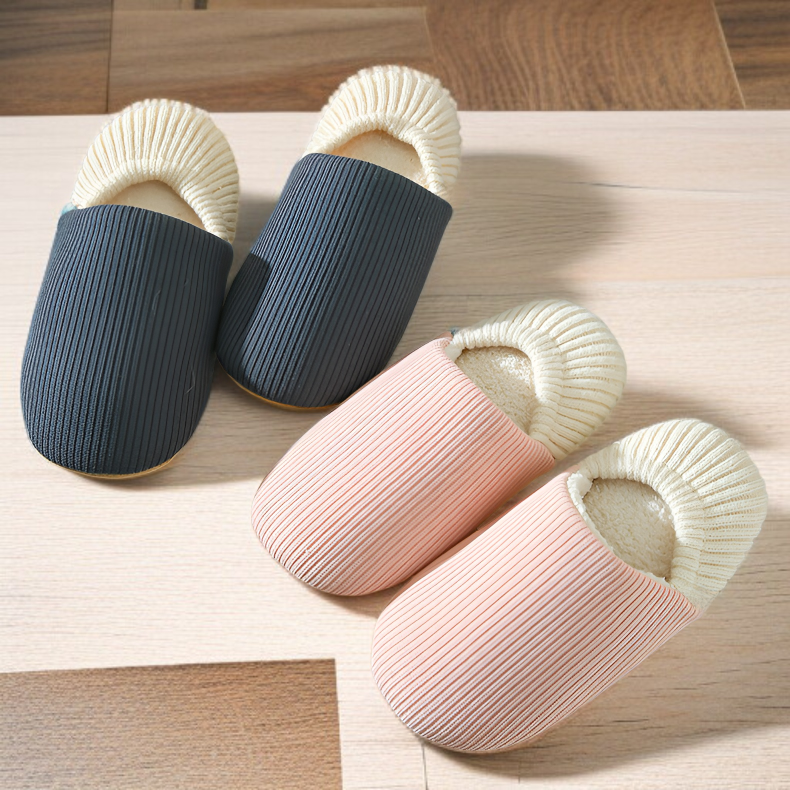 保暖軟底靜音地板棉拖鞋