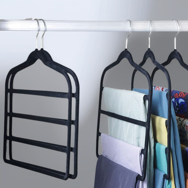 多機能マルチパンツ収納ハンガー
