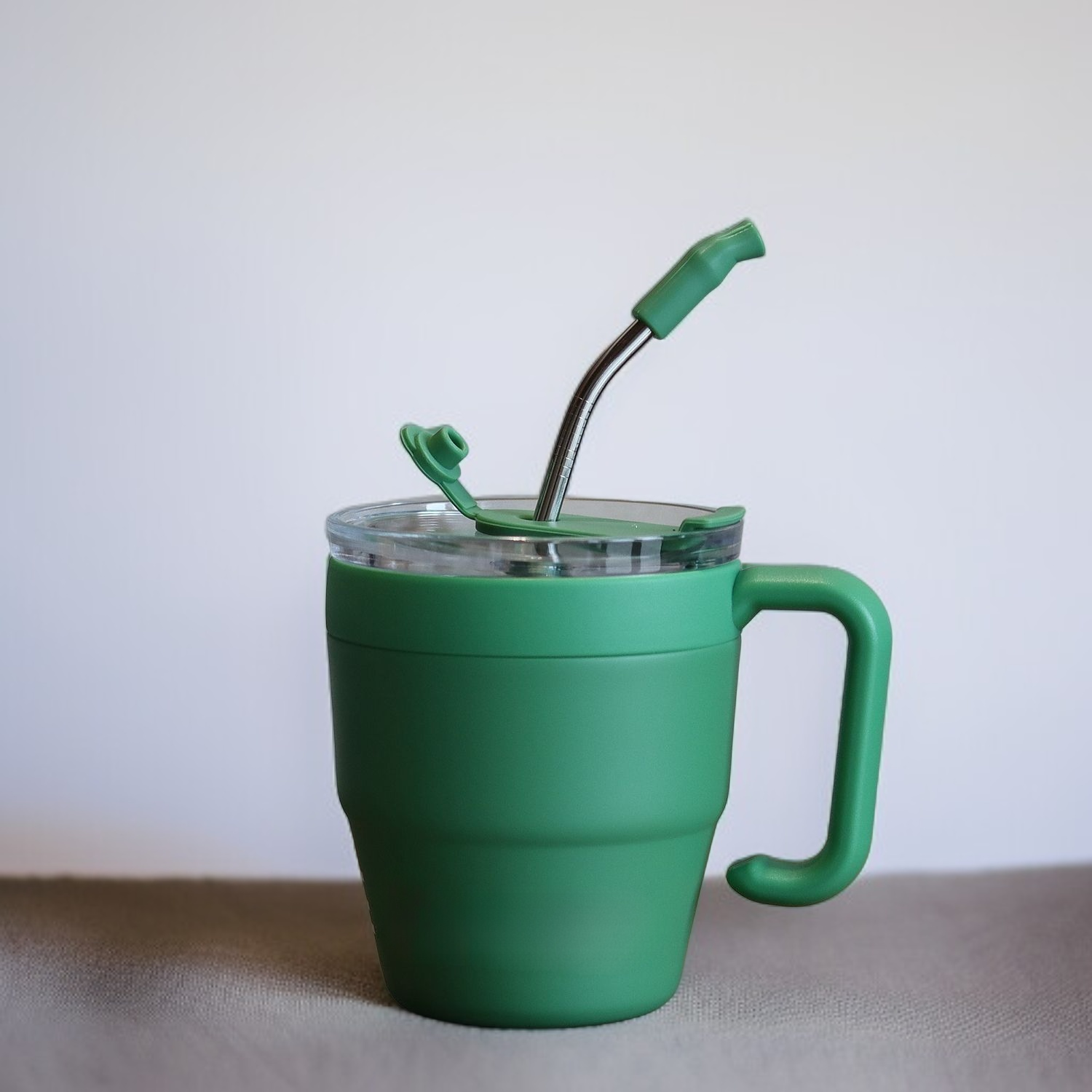 家庭用ハンドル付きオフィス用ウォーターカップ、ストローカップ