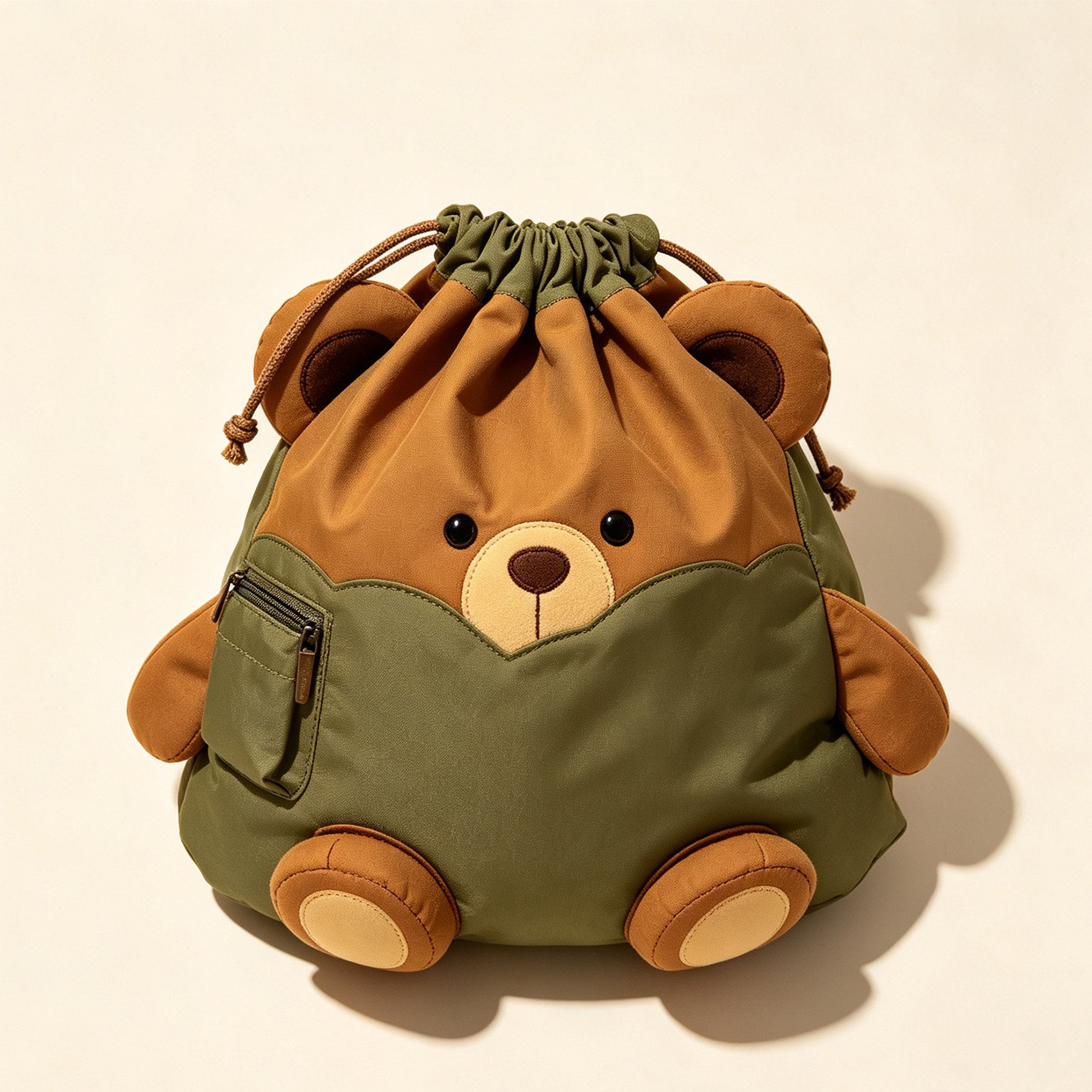 Bear Fun Drawstring Storage Bag