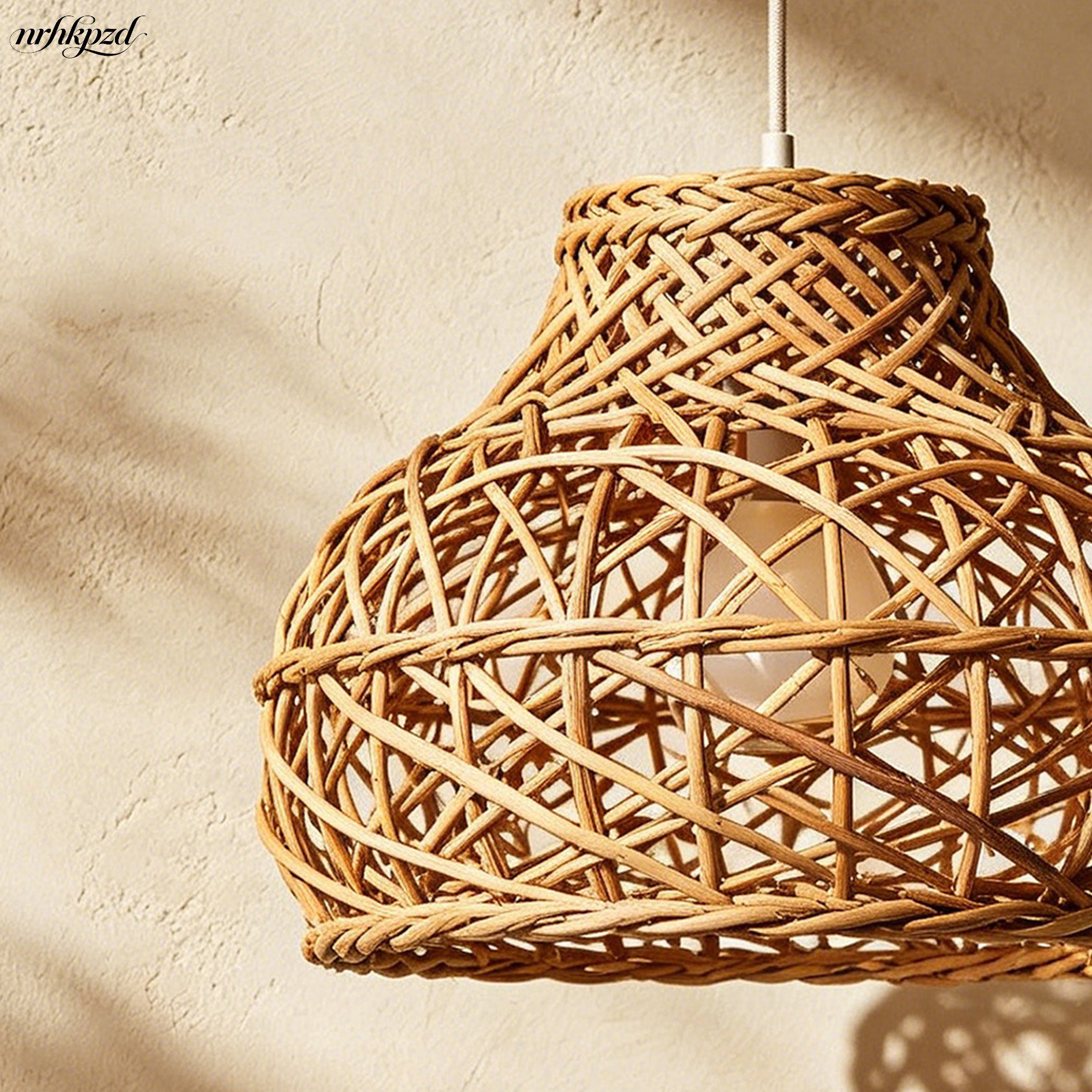 Designer Weidenlampe für Wohnzimmer Dekoration