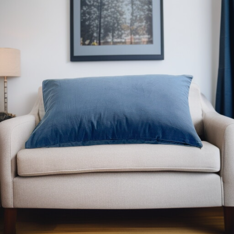 Kissenbezug aus reiner, gewaschener Baumwolle