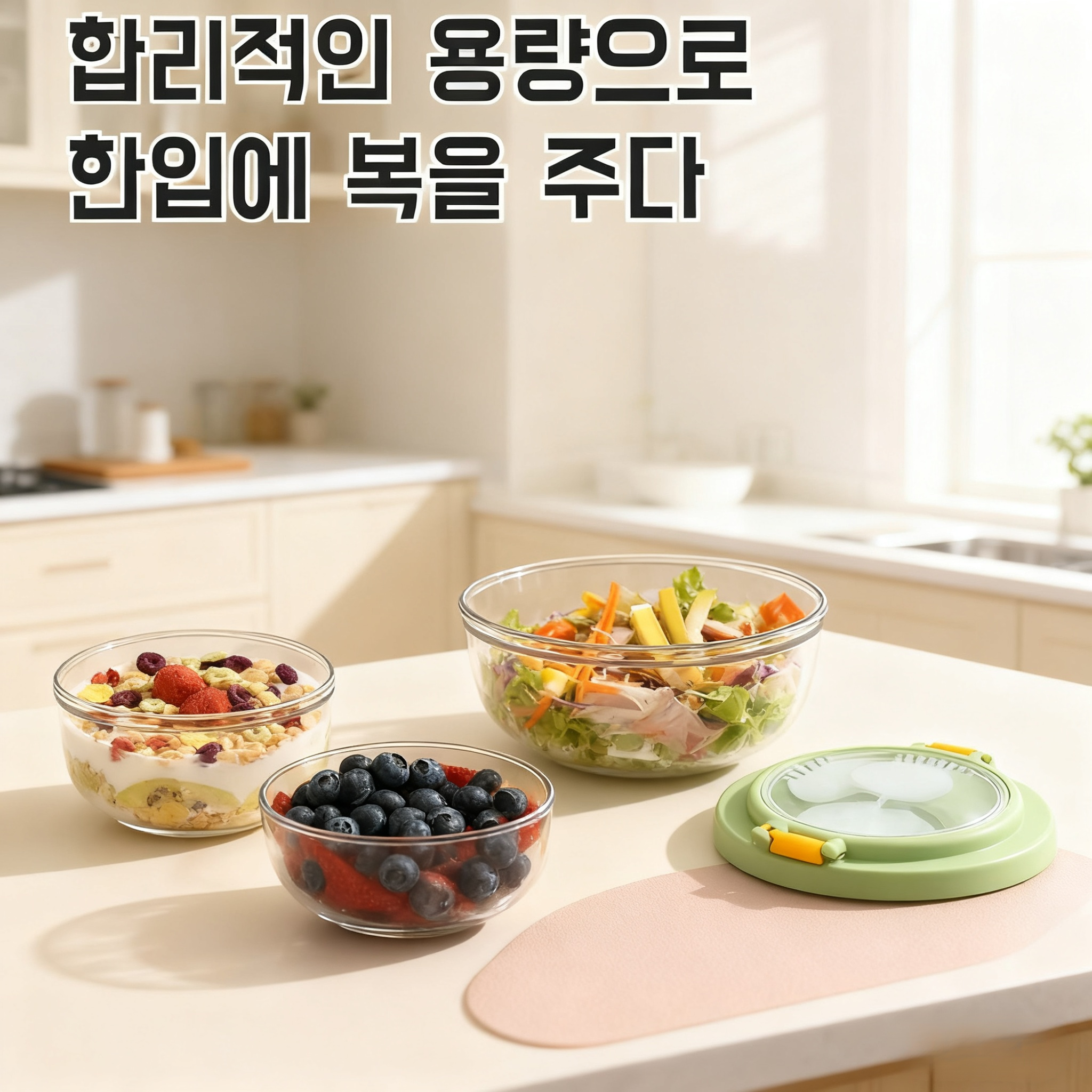 과일샐러드가 담긴 원형 플라스틱 컵