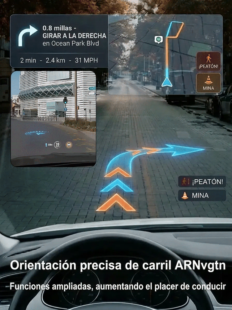 Proyector digital HUD de velocidad GPS para automóvil
