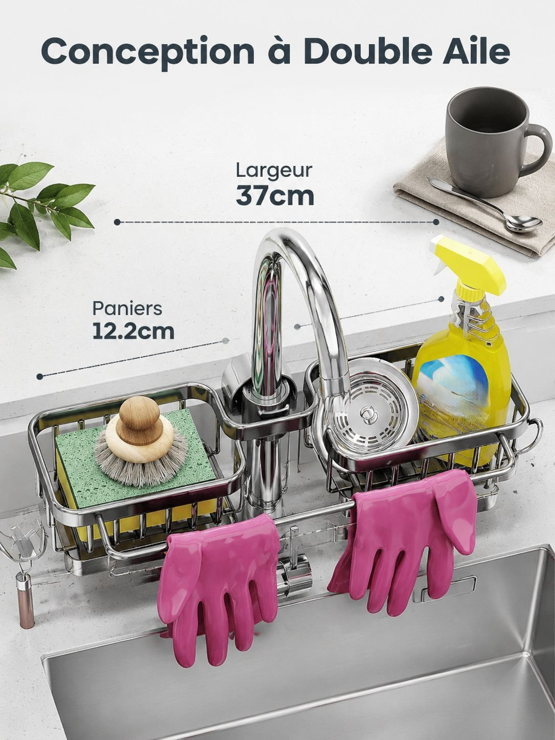 égouttoir d'évier de cuisine