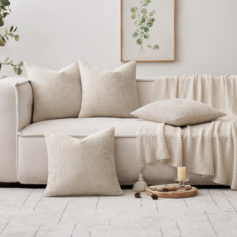 Oreiller en chenille