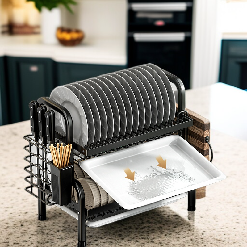 다용도 주방 선반 그릇 선반 물빠짐 선반