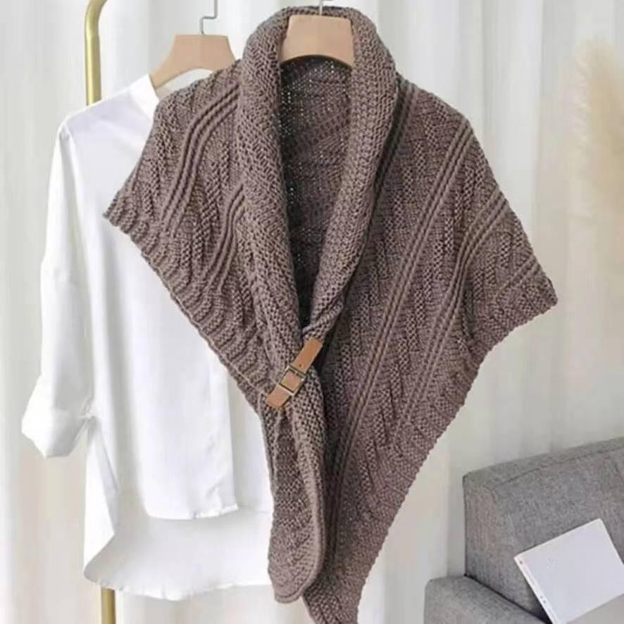 春秋用韓国風ニットおしゃれ万能マフラー