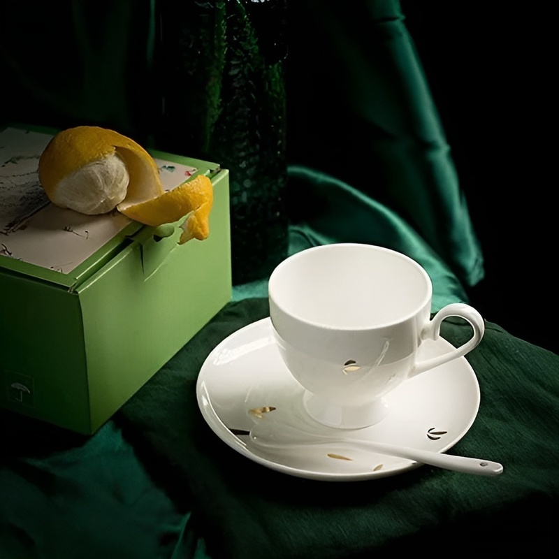 陶器製コーヒーカップセット