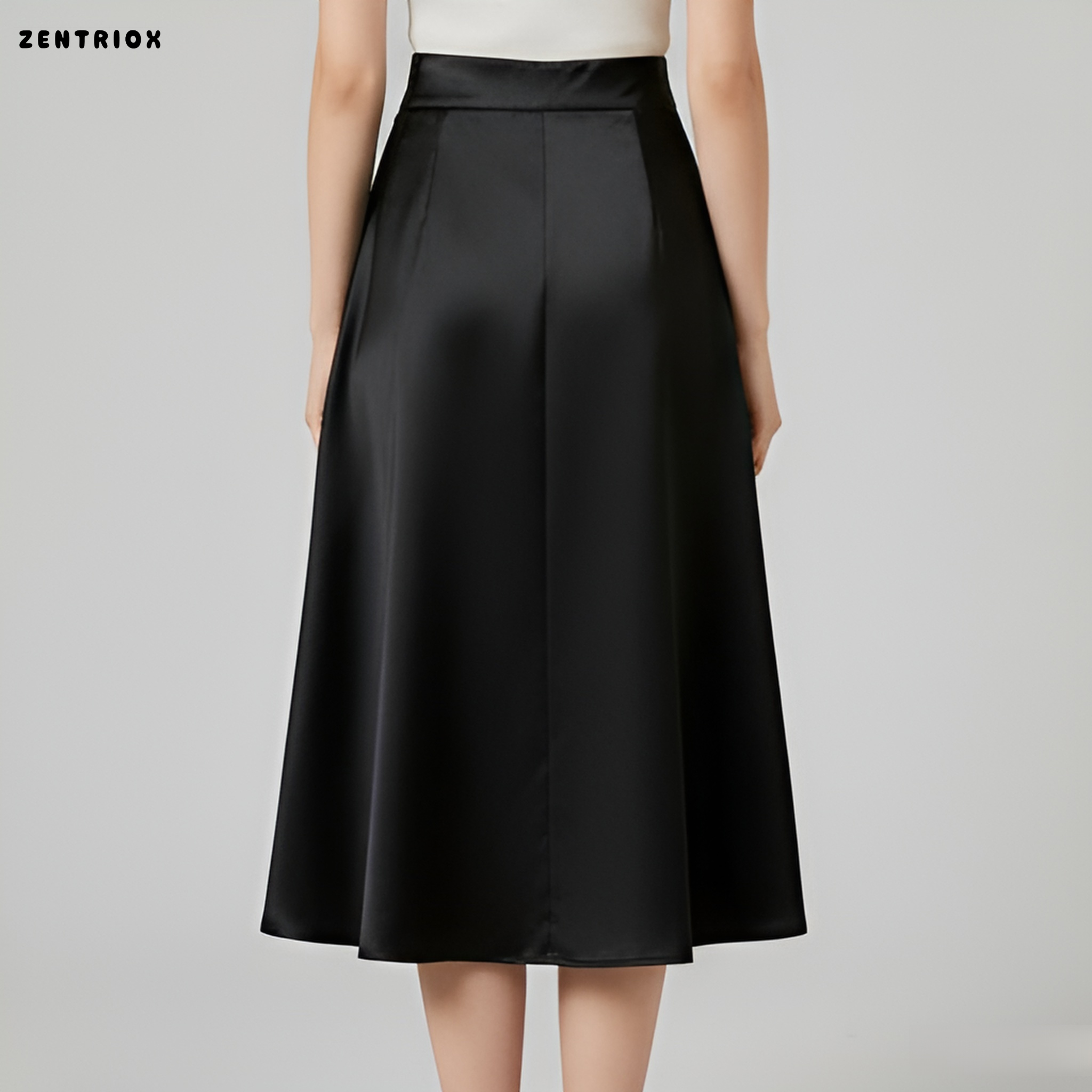 기질 있는 여성 롱 스커트 착용샷