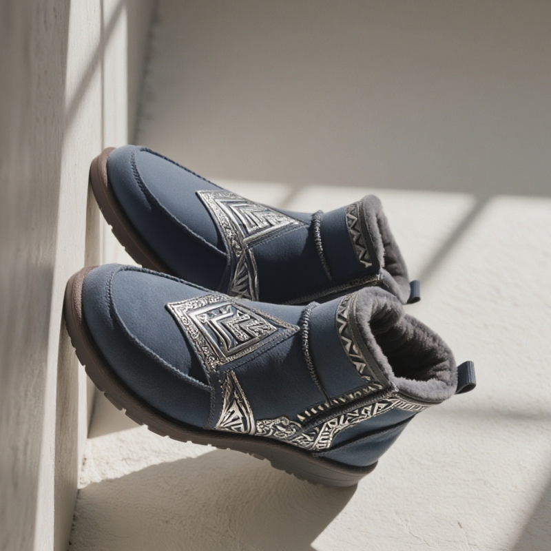 남성 방한화 측면 디자인