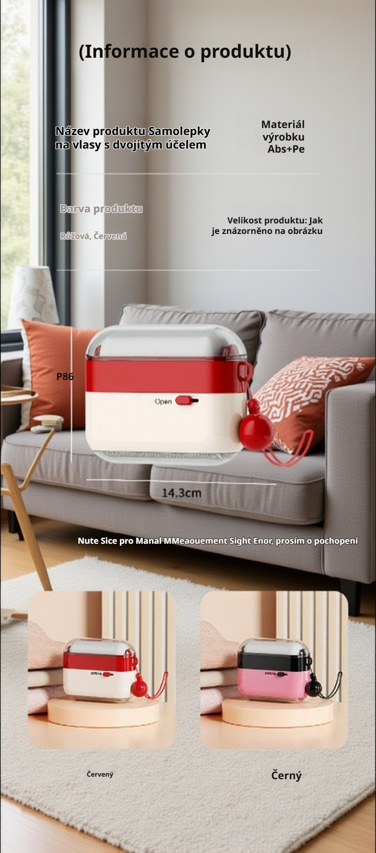 Snadné použití odstraňovače chlupů