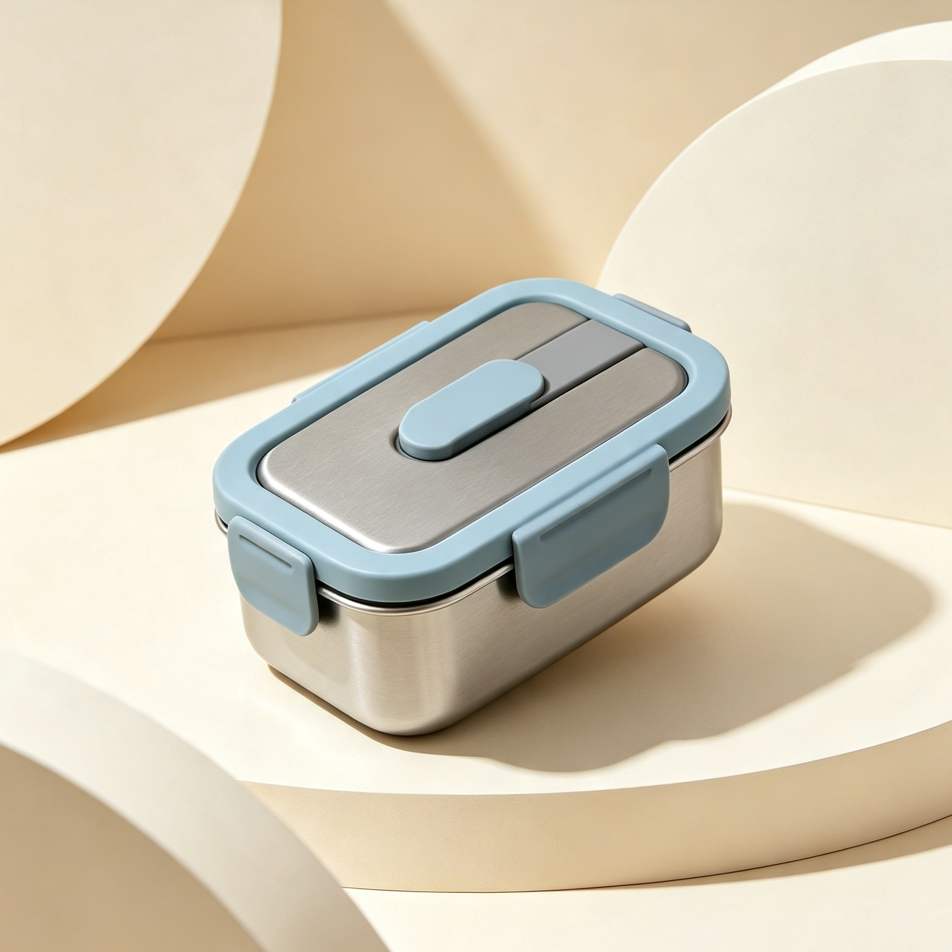 Stainless steel airtight lunch boxes (5 pieces)