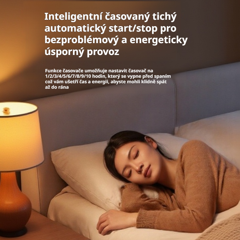 Stolní ohřívač s časovačem pro domácnost