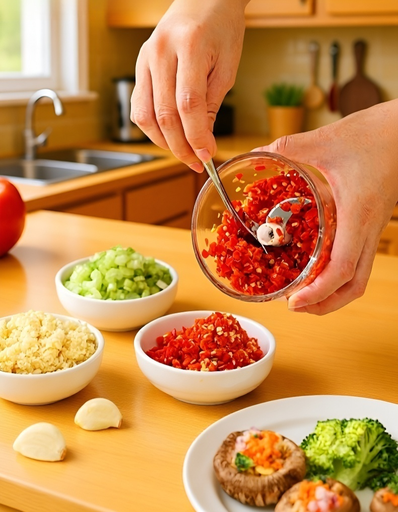 سهولة تنظيف معالج الطعام الكهربائي