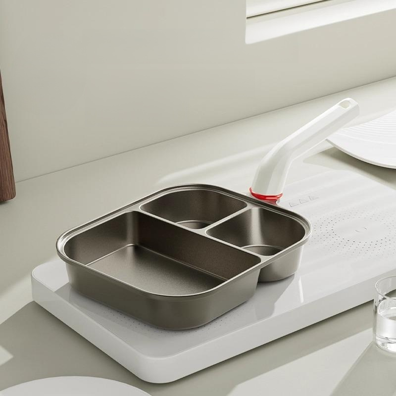 กระทะทอดอาหารเช้าไทเทเนียมหนา