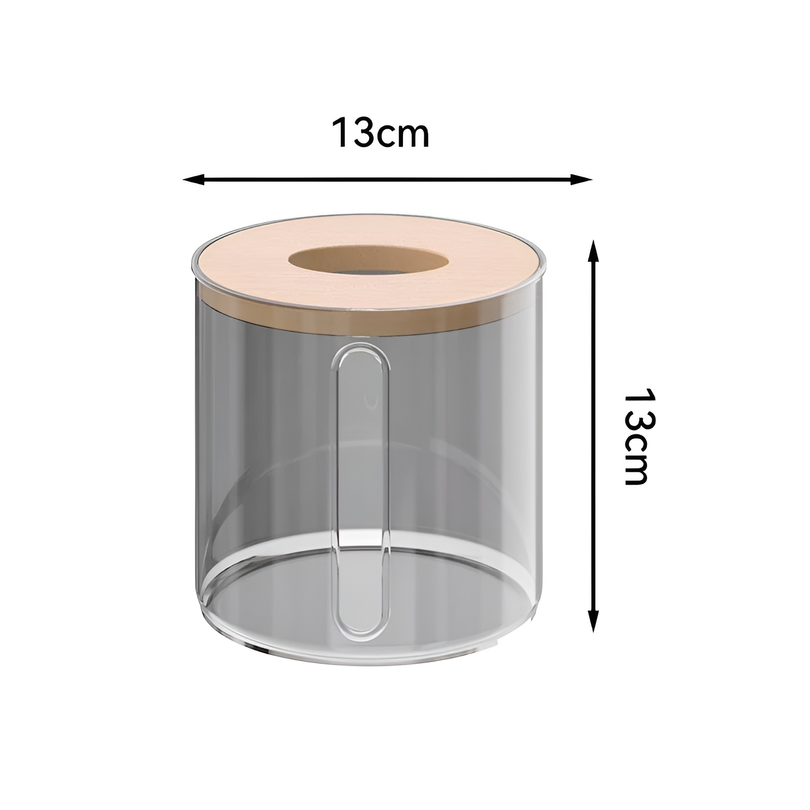 กล่องกระดาษทิชชู่ทรงกลมแบบเรียบง่ายสำหรับบ้าน