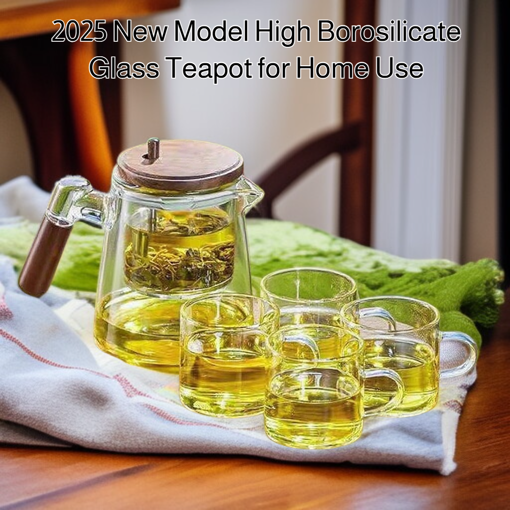 New style tea water separator glass teapot