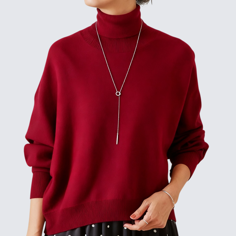 秋冬寬鬆懶人風針織打底套頭衫