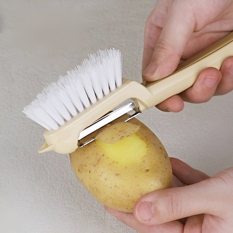  多用途馬鈴薯切片削皮工具