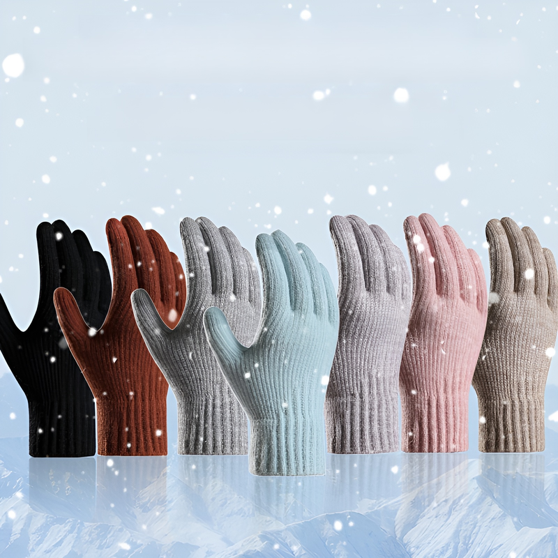 暖かいニット手袋