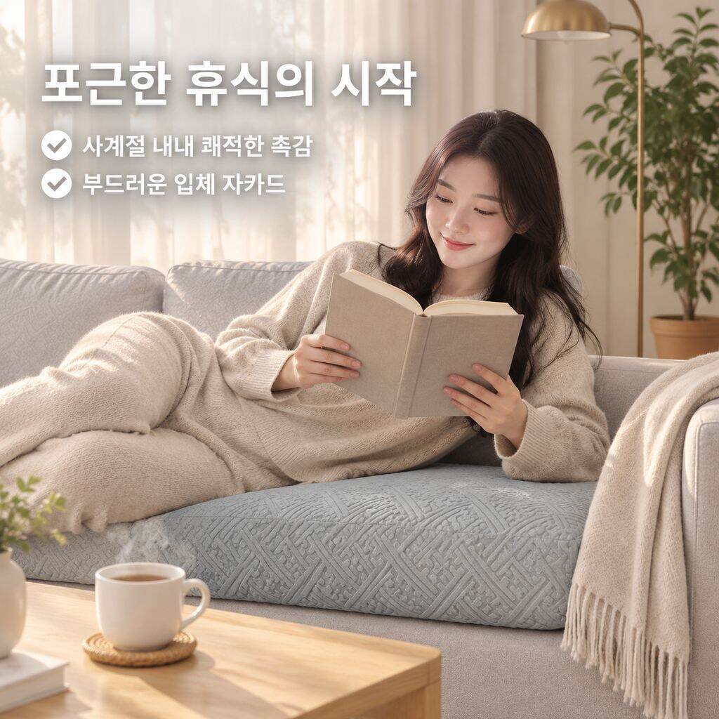 전체 커버 신축성 소파커버 사계절용 해외 전용 소파 보호 커버