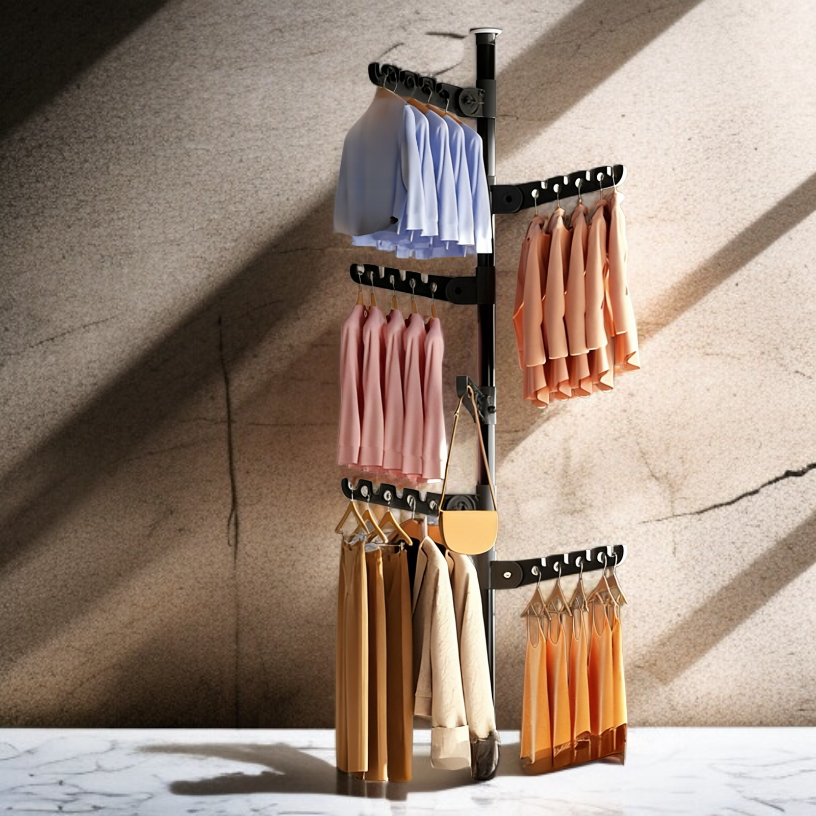 省スペースの収納に最適な洋服ラック