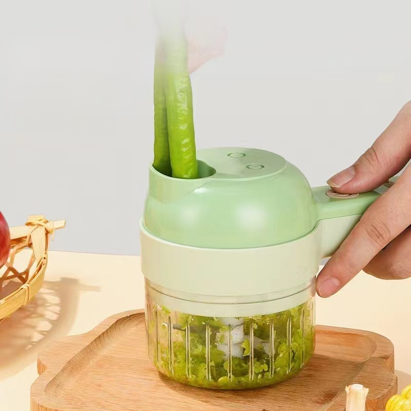 ガトリング式電動にんにく・野菜カット＆皮むき機